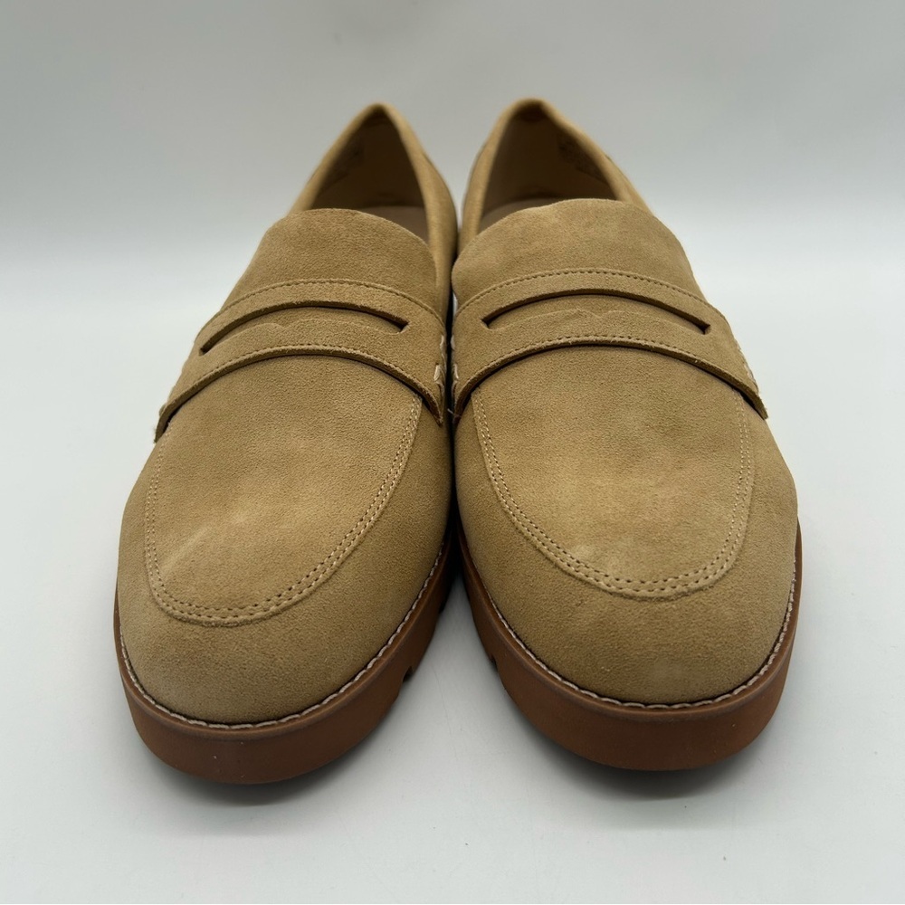Vionic Cheryl II Suede Loafers Women’s Sz 12W Camel Brown Tan Slip-On Shoes NWB - Picture 5 of 11